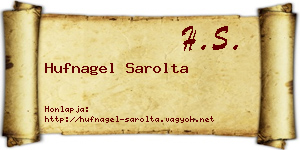 Hufnagel Sarolta névjegykártya